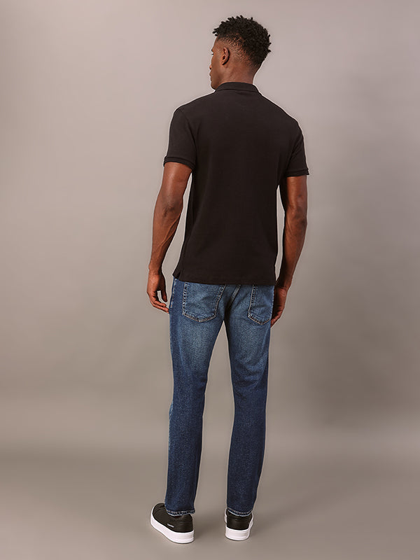 POLO CALVIN KLEIN REGULAR SUEDINE LOGO TERMOCOL