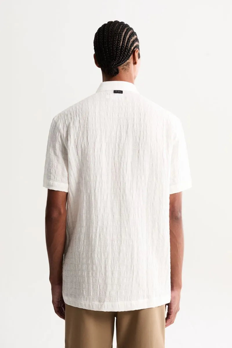 CAMISA LINHO FOXTON MASCULINA LINHO HAVANA DARK