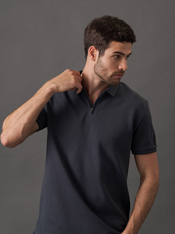 POLO CALVIN KLEIN MASCULINA PIQUET DESAGULHADO