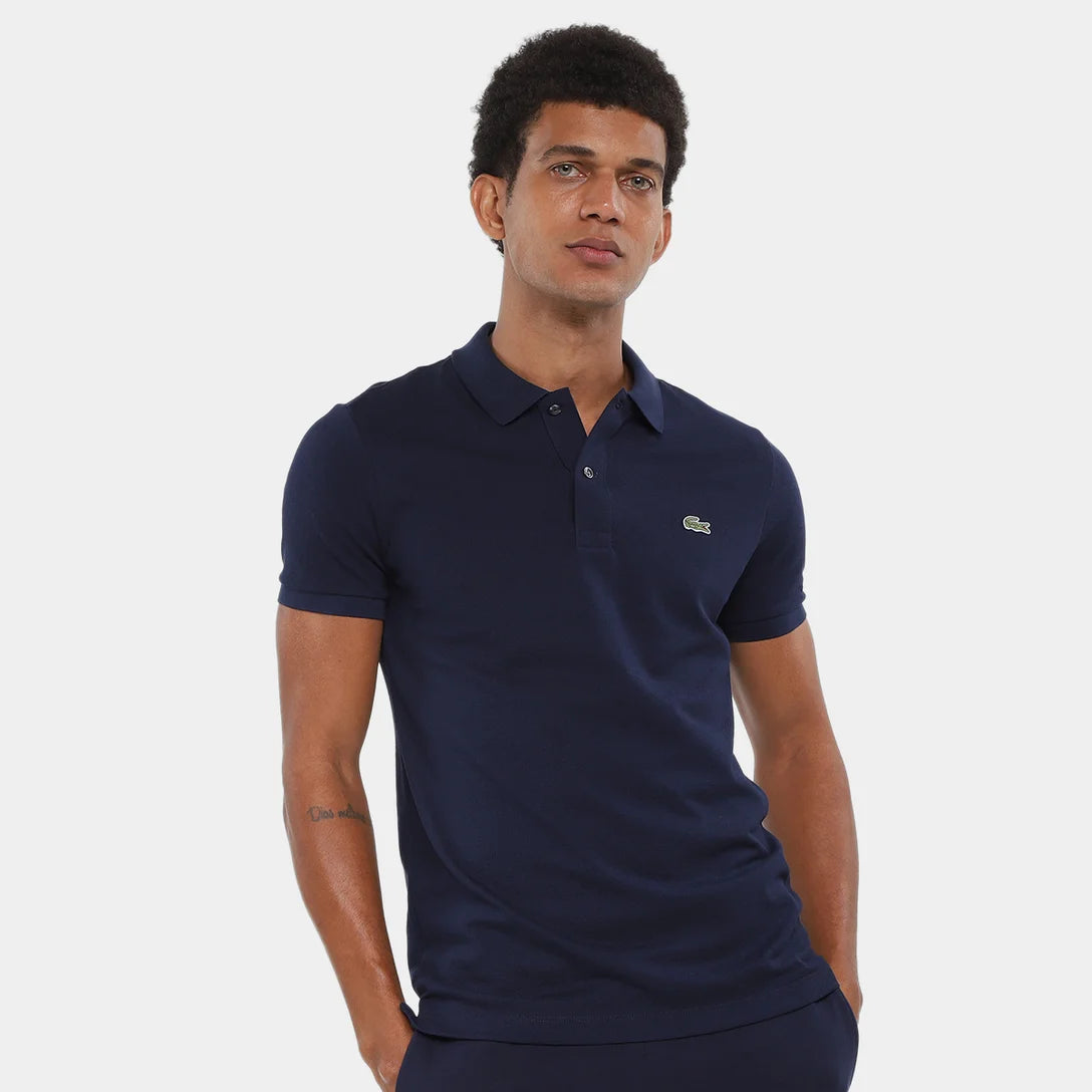 POLO LACOSTE SLIM FIT EM PETIT PIQUET