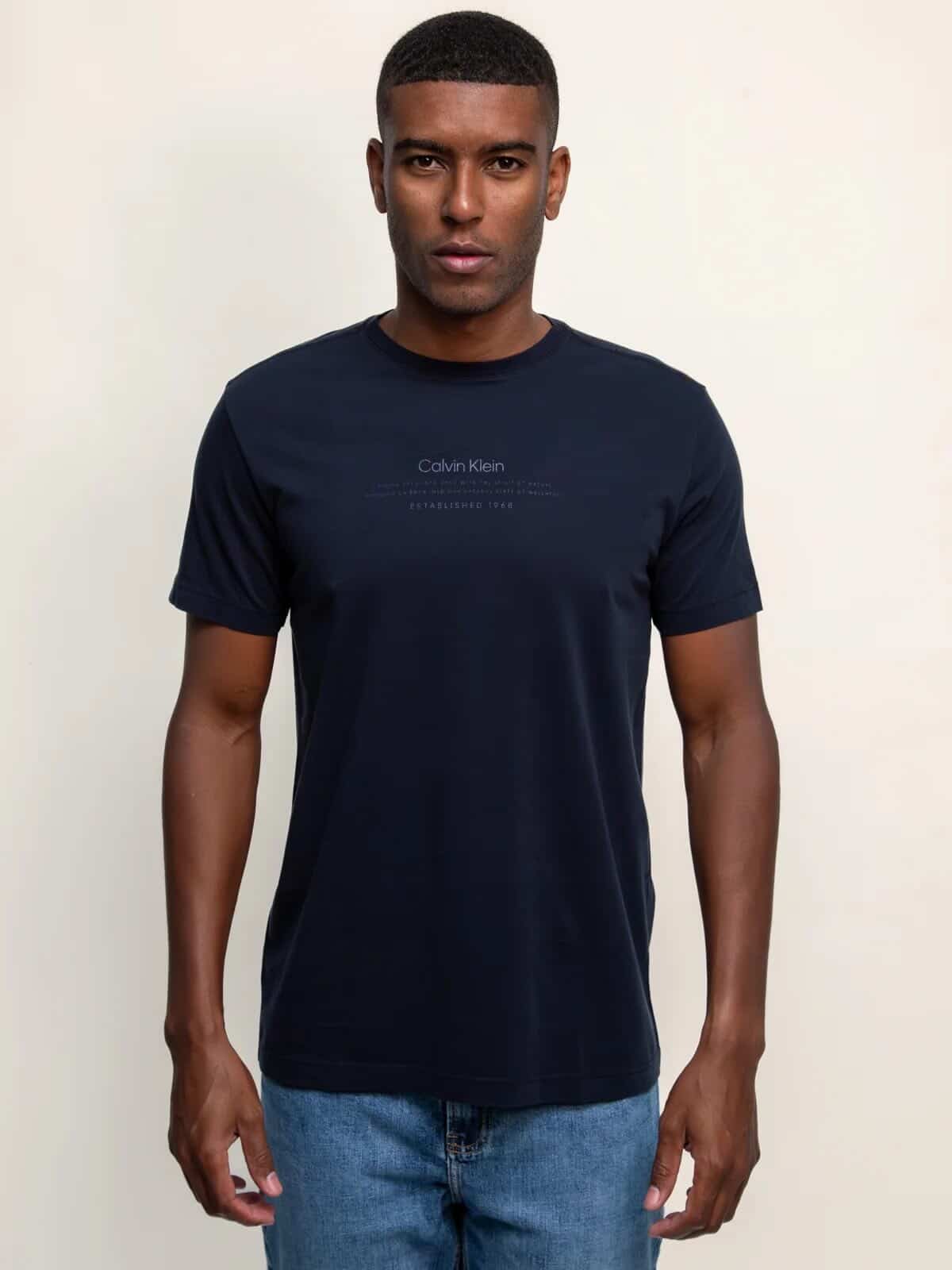 CAMISETA CALVIN KLEIN MASCULINA WINTER FLOWERS