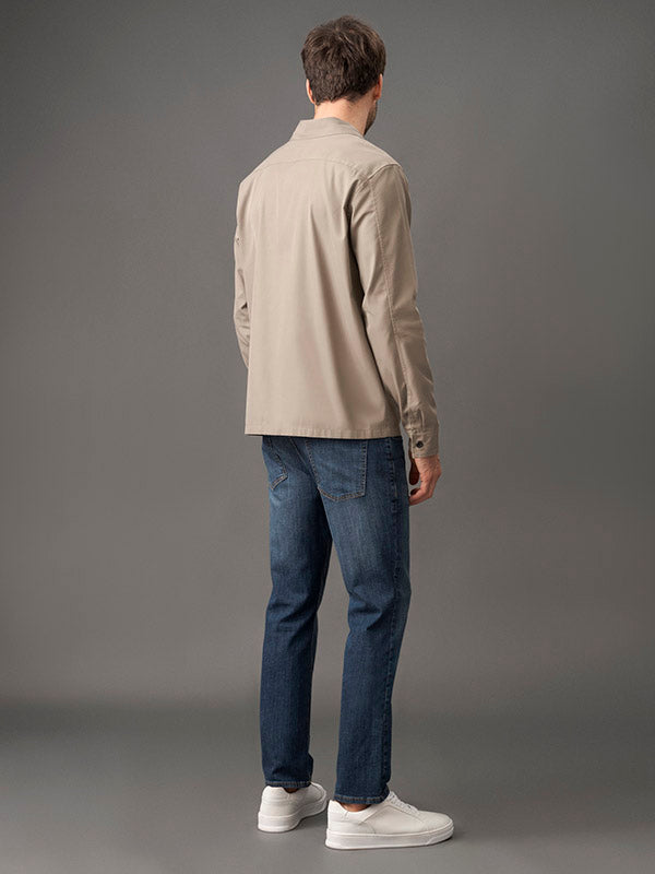 CALCA CALVIN KLEIN JEANS MASCULINA SLIM 5 POCKETS MARINHO
