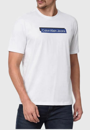 CAMISETA CALVIN KLEIN LOGO DOUBLE STRIPE