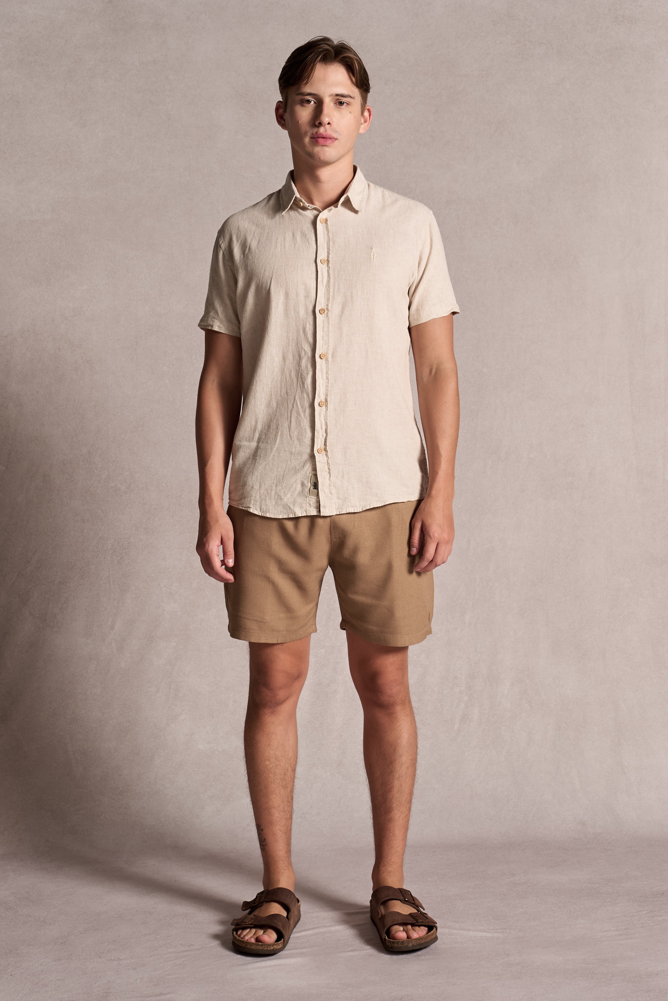 CAMISA LINHO ANKOR MANGA CURTA