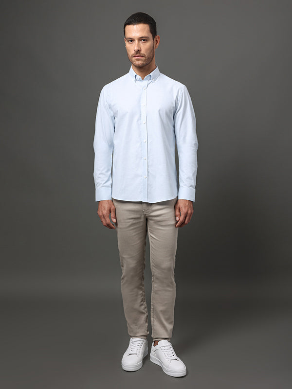 CAMISA CALVIN KLEIN OXFORD REGULAR MANGA LONGA