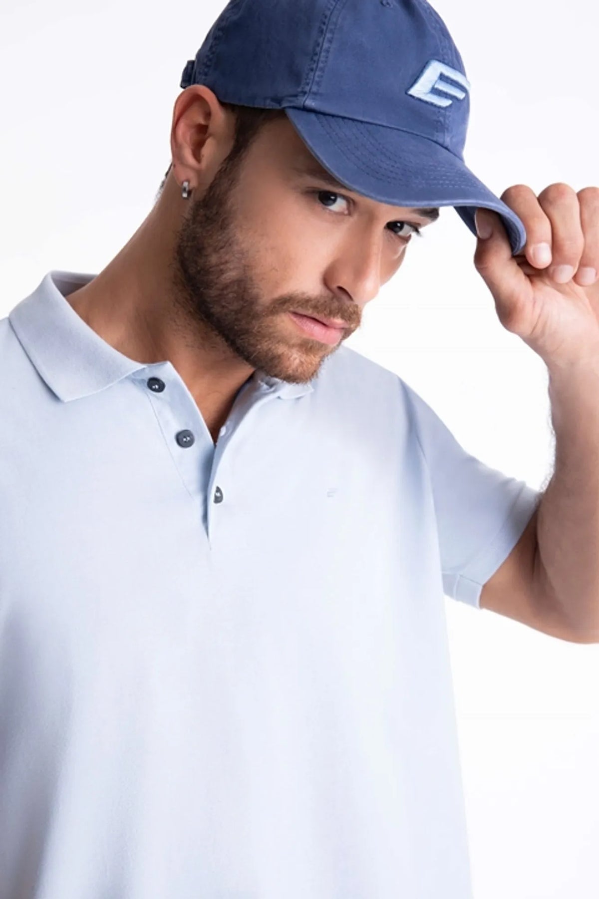 POLO ELLUS PIQUET CLASSIC - AZUL CLARO