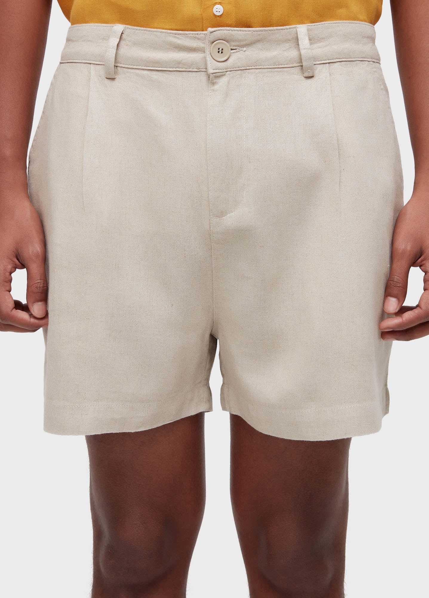 SHORT OSKLEN MASCULINO LINHO FLUID PLEATS