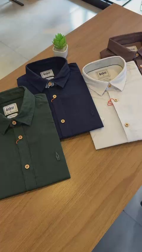 CAMISA LINHO ANKOR MANGA CURTA