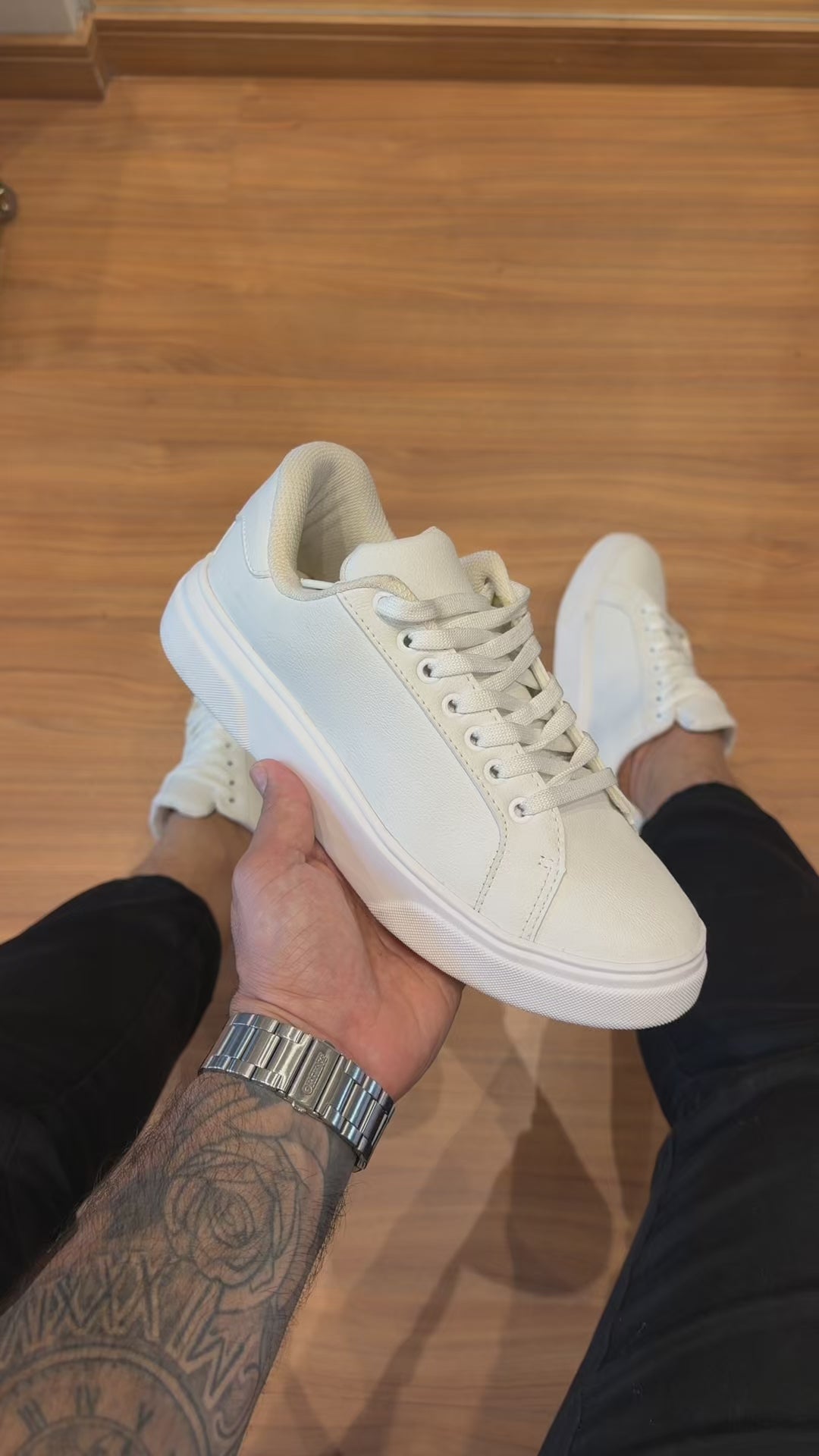 TENIS ANKOR EM COURO CLASSIC LEATHER