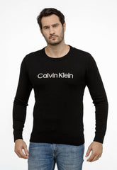 SUETER CALVIN KLEIN MASCULINO LISO PRETO