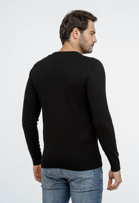 SUETER CALVIN KLEIN MASCULINO LISO PRETO