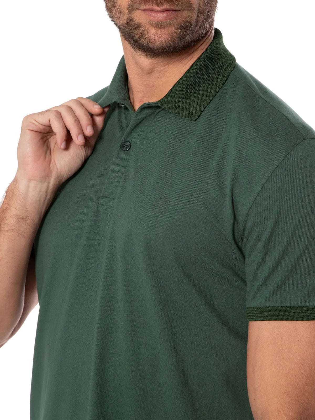 POLO PIQ ELLUS ORIG. CIRCLE CLASSIC VERDE MILITAR